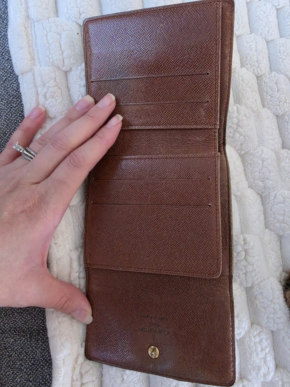 Louis Vuitton compact brown